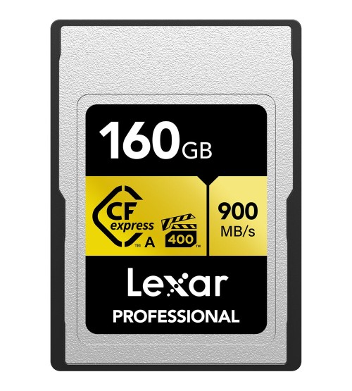 Lexar 160GB Professional CFexpress Type A Card GOLD Series LEXAR LCAGOLD160G-RNENG 
